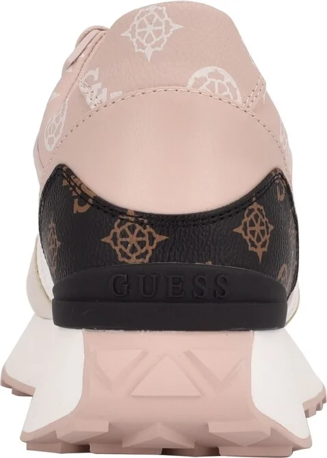 Guess Women's Luchia Fashion Forward Chunky Bottom Sneakers - White/Pink - Image 2