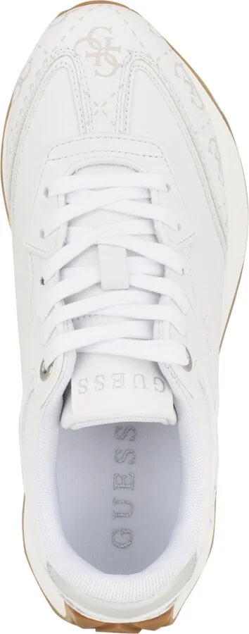 Guess Women's Luchia Fashion Forward Chunky Bottom Sneakers - White/Pink - Image 8
