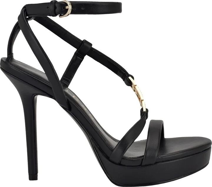 Guess Women's Lucier Strappy Platform Heel Dress Sandals - Image 2