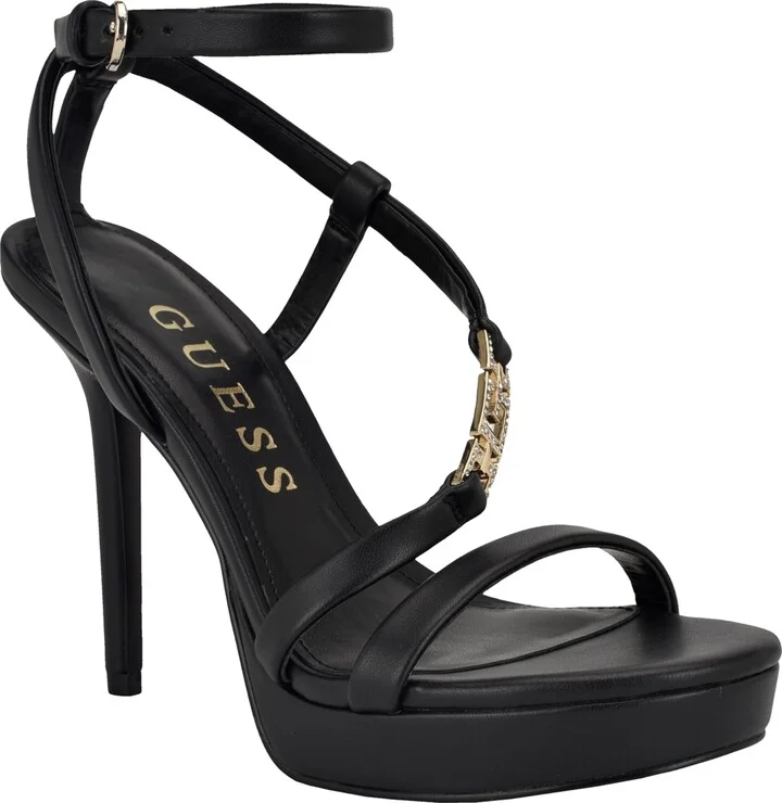Guess Women's Lucier Strappy Platform Heel Dress Sandals