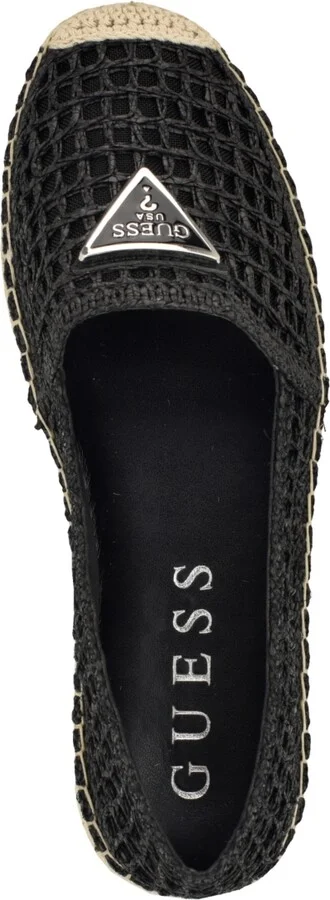 Guess Women's Mones Closed Toe Jute Mesh Upper Casual Espadrille Flats - Image 4