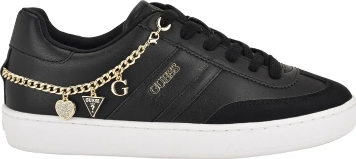 Guess Women's Naoko Charm Lace-Up Court Sneakers - Image 2