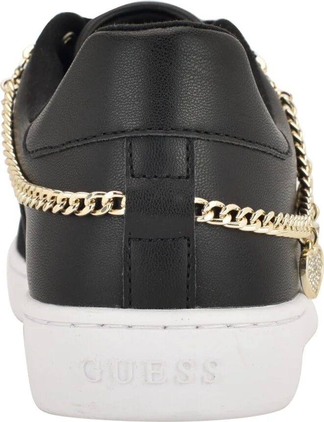 Guess Women's Naoko Charm Lace-Up Court Sneakers - Image 3
