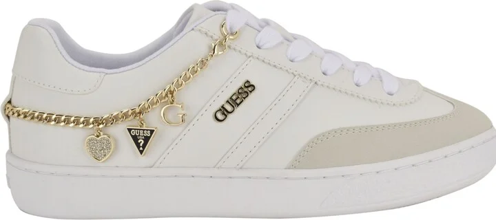 Guess Women's Naoko Charm Lace-Up Court Sneakers - Image 6