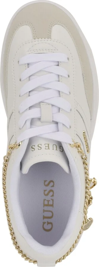 Guess Women's Naoko Charm Lace-Up Court Sneakers - Image 8
