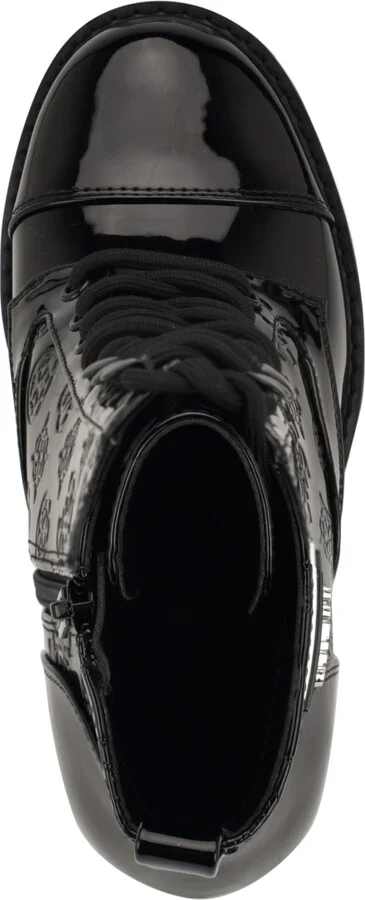 Guess Women's Neadyn Heeled Lug Sole Lace Up Hiker Booties - Image 4