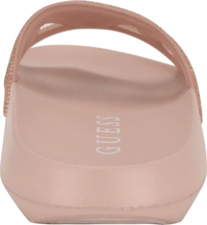 Guess Women's Payca Rhinestone Eva Pool Slide Sandals - Image 3