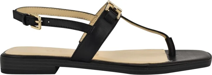 Guess Women's Reality G-Elite T-Strap Flat Sandals - Image 3
