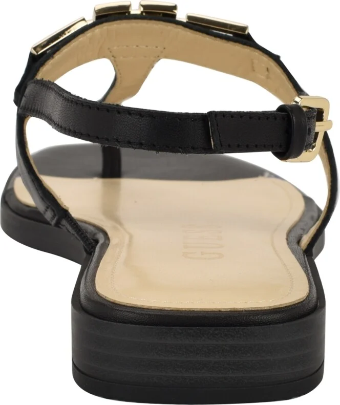 Guess Women's Reality G-Elite T-Strap Flat Sandals - Image 4