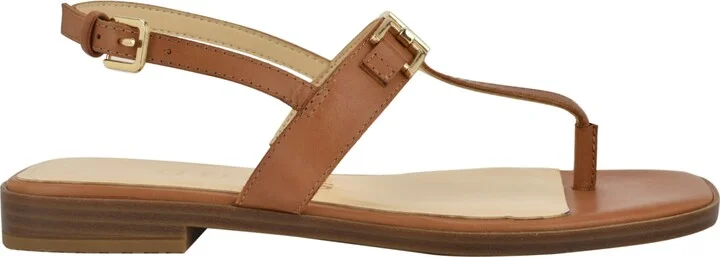 Guess Women's Reality G-Elite T-Strap Flat Sandals - Image 8
