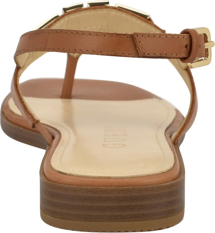 Guess Women's Reality G-Elite T-Strap Flat Sandals - Image 9