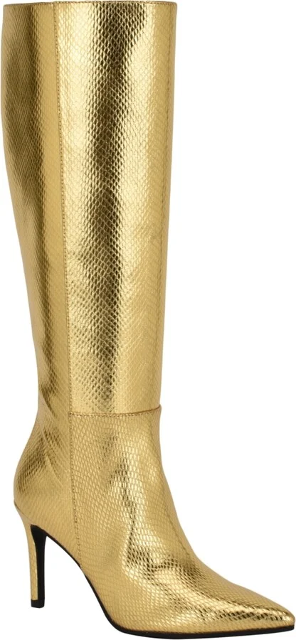 Guess Women's Richee Tall Shafted Pointy Toe Knee High Dress Boots
