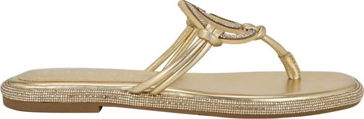 Guess Women's Saima G Cutout Rhinestone Flat Sandals - Image 2