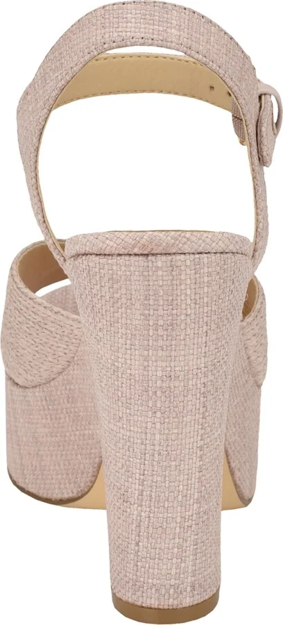 Guess Women's Saylin Woven Block Heel Platform Sandals - Image 3