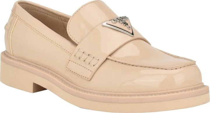 Guess Women's Shatha Logo Hardware Slip-on Almond Toe Loafers