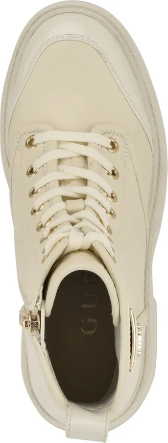 Guess Women's Shun Triple Triangle Lace-Up Lug Sole Combat Boots - Image 4