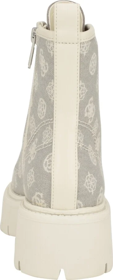 Guess Women's Shutter Lace-Up Logo Pattern Combat Boots - Image 3