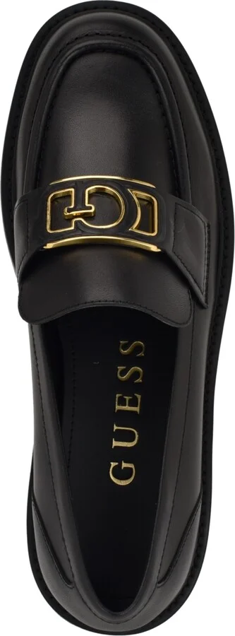 Guess Women's Shuttle Logo Hardware Round Toe Loafers - Image 4