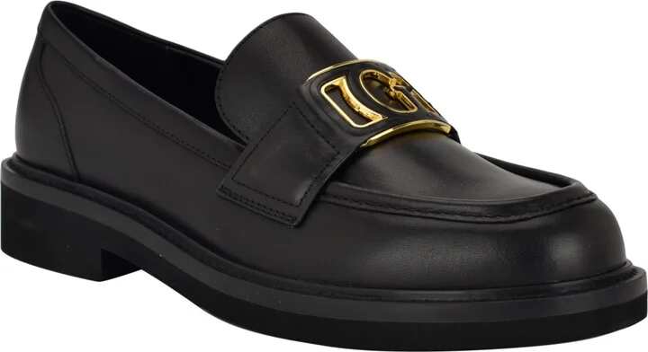 Guess Women's Shuttle Logo Hardware Round Toe Loafers