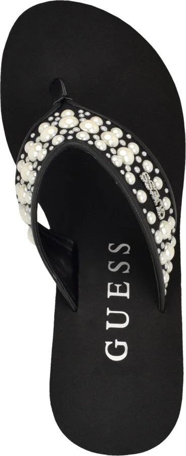 Guess Women's Silus Embellished Platform Wedge Sandals - Image 8