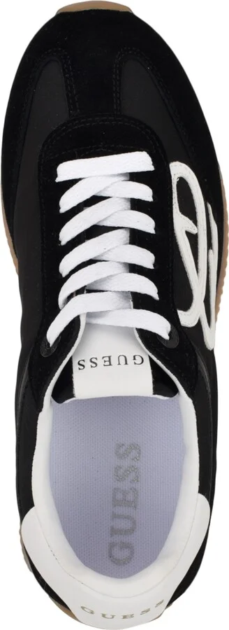 Guess Women's Skroll Logo-Appliqued Low Profile Jogger Sneakers - Black/White - Image 4