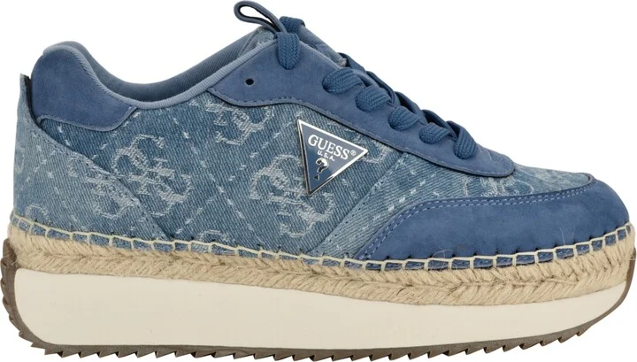 Guess Women's Stefen Lace-Up Platform Espadrille Sneakers - Image 6