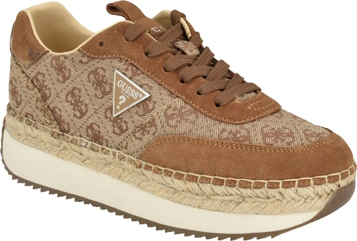 Guess Women's Stefen Lace-Up Platform Espadrille Sneakers