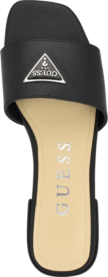 Guess Women's Tamsea One Band Square Toe Slide Flat Sandals - Image 4