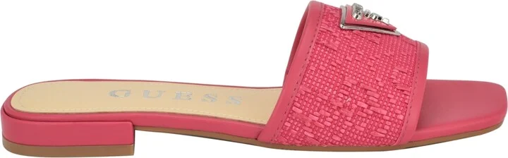Guess Women's Tamsea One Band Square Toe Slide Flat Sandals - Image 10