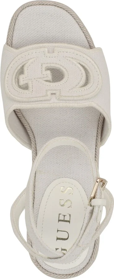 Guess Women's Tanveey Quattro G Cut-Out Platform Espadrille Wedge Sandals - Image 8