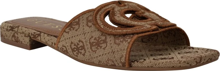 Guess Women's Tarishae One Band Quattro-g Slip On Flat Sandals