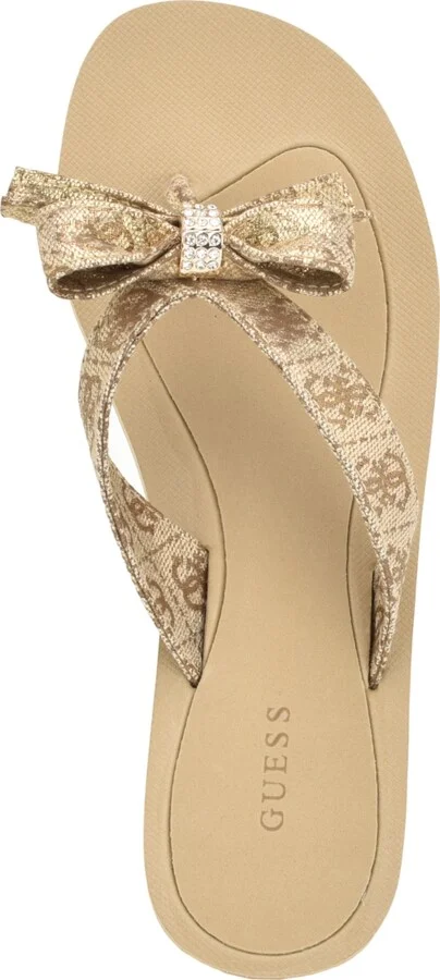 Guess Women's Tutu Eva Fashion Bow Detail Flip Flop Sandals - Image 4