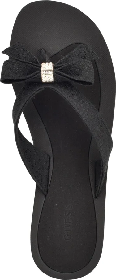 Guess Women's Tutu Eva Fashion Bow Detail Flip Flop Sandals - Image 8