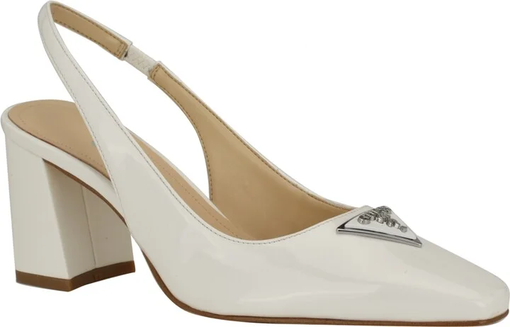 Guess Women's Valinda Slingback Snip Toe Block Heel Sandal