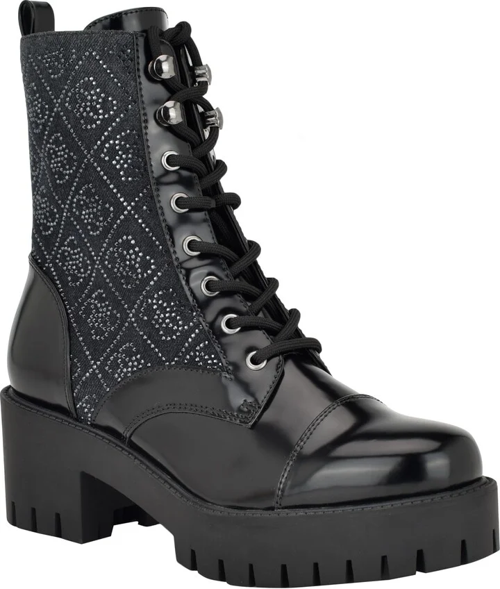 GUESS Women's WATIE Combat Boot