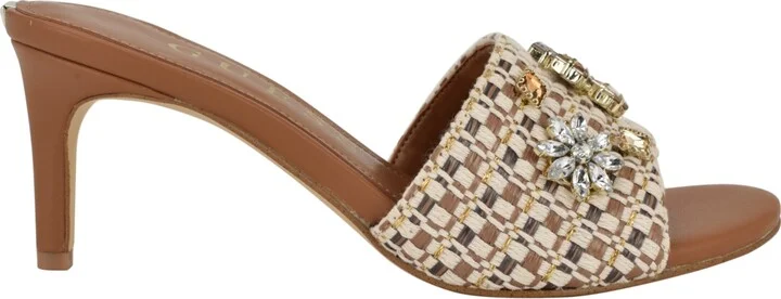 Guess Women's Weekful Embellished Mid Heel Sandals - Image 2