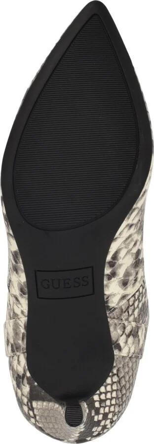 Guess Women's Wurlie Western Stiletto Heeled Slip-On Booties - Black/White Snake - Image 5