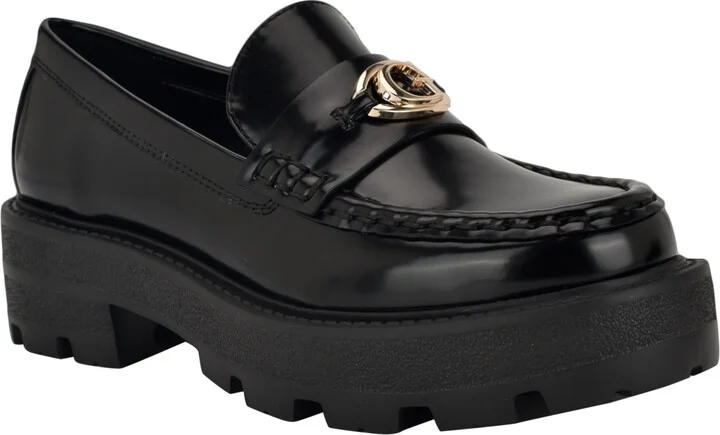 Guess Women's Yanika G Hardware Lug Sole Loafers