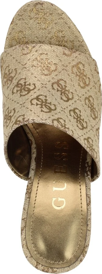 Guess Women's Yenise Single Band Slide Platform Wedge Sandals - Image 4
