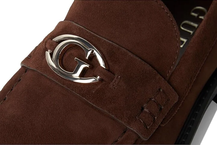GUESS Yanika Women's Flat Shoes Brown Leather : 8.5 M, EVA - Image 7