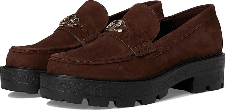 GUESS Yanika Women's Flat Shoes Brown Leather : 8.5 M, EVA