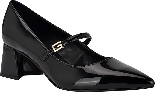 GUESS Zands High Women's Heels Black Patent : 7.5 M, Leather - Image 5
