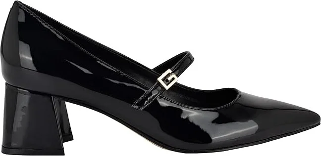 GUESS Zands High Women's Heels Black Patent : 7.5 M, Leather - Image 6