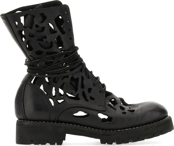 Guidi Ankle Boot With Cut Out Details