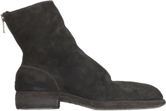 Guidi Back Zip Detail Ankle Boots