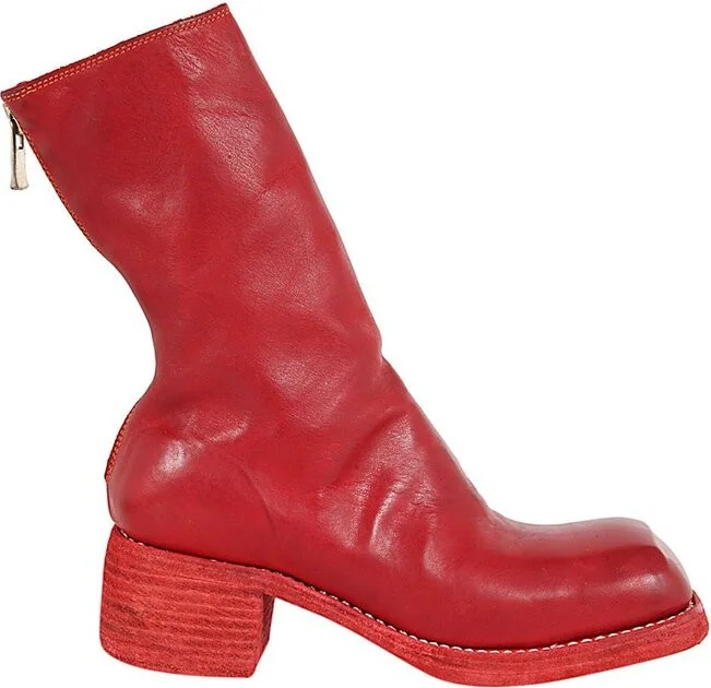 Guidi Back Zipped Mid Boots
