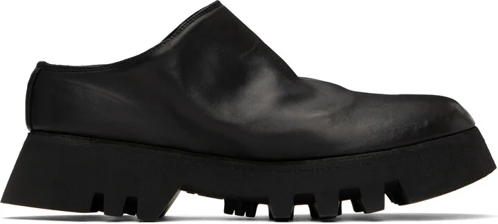 Guidi Black ZO01V Slip-on Loafers