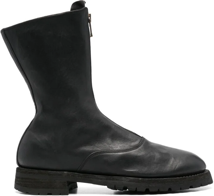 Guidi Front Zip Army Boots Shoes