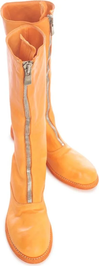 Guidi Front Zip Army Boots Sole Leather Shoes - Image 3