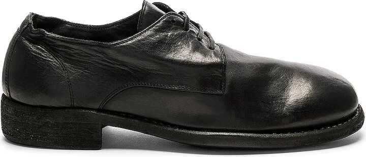 Guidi Full Grain Leather Donkey Classic Derbies in Black
